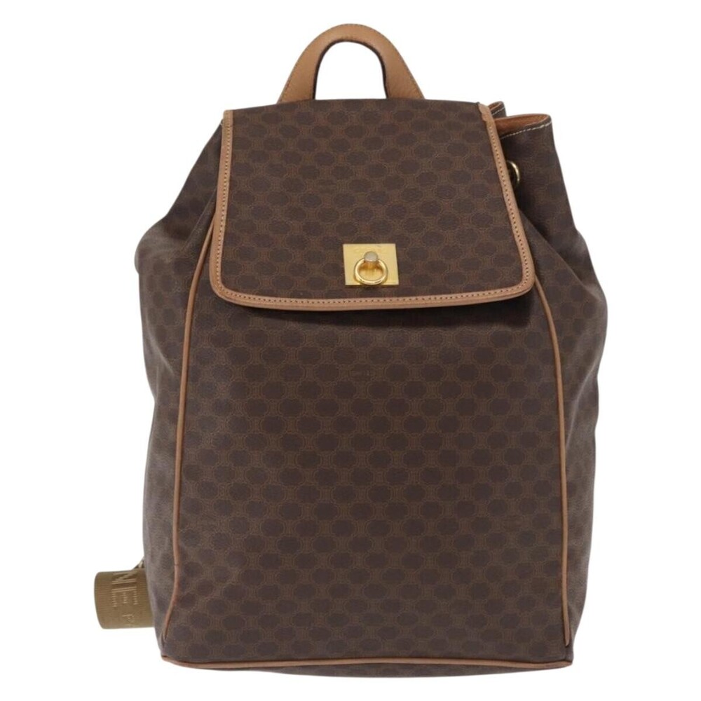 Celine Vintage Macadam Canvas and Leather